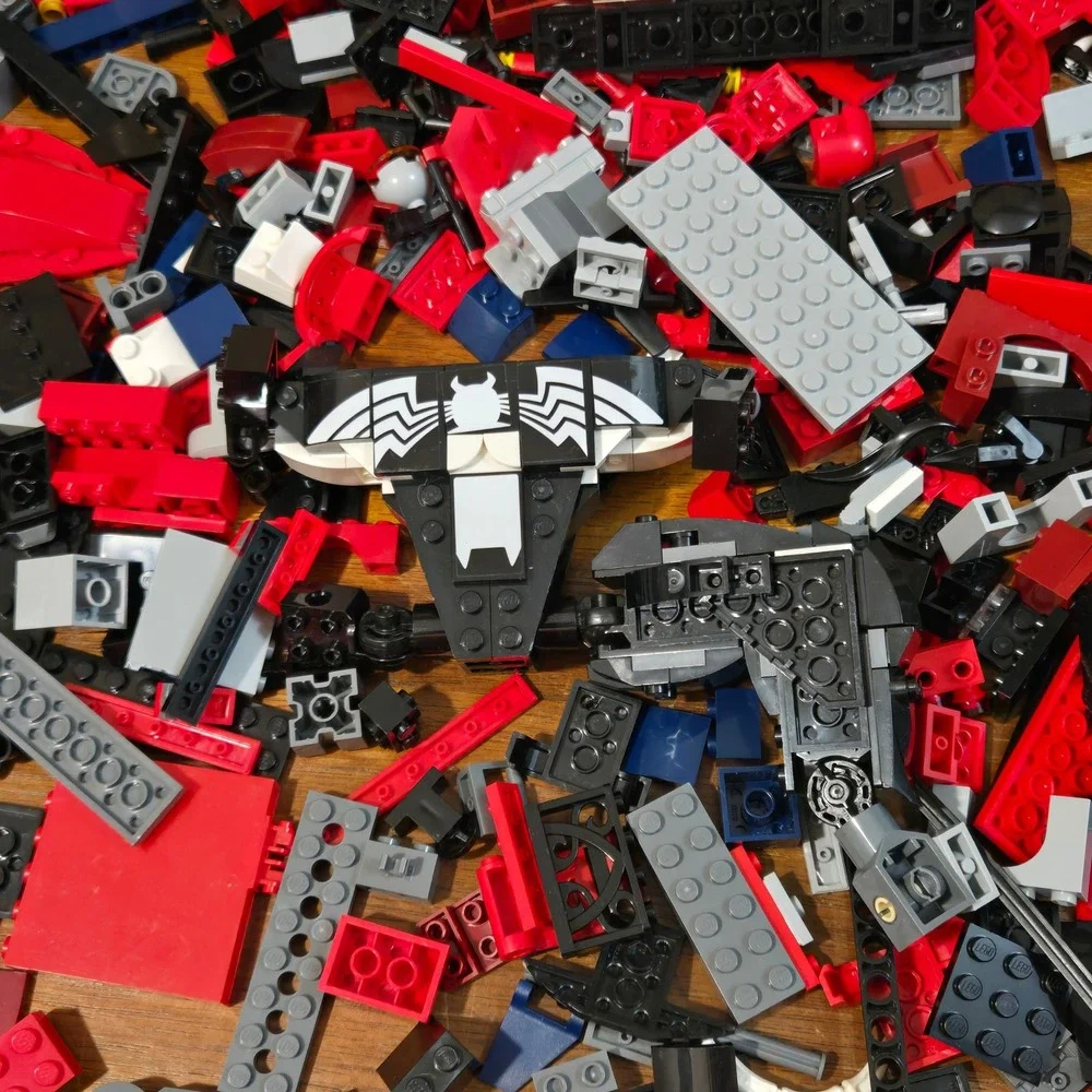 LEGO Bulk Lot 7lb Marvel Transformers Optimus Prime Spider-Man Mixed Bricks